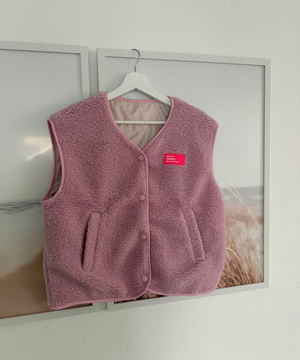 Teddy Weste mit Patch | versch. Farben