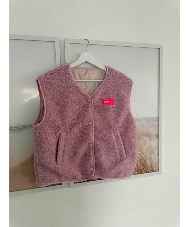Teddy Weste mit Patch | versch. Farben