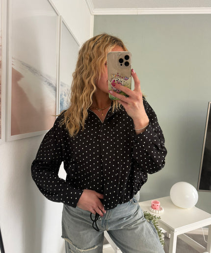 Sommerjacke mit Polka-Dots-Print | versch. Farben