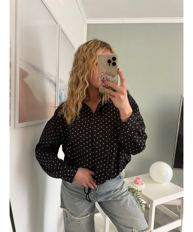 Sommerjacke mit Polka-Dots-Print | versch. Farben
