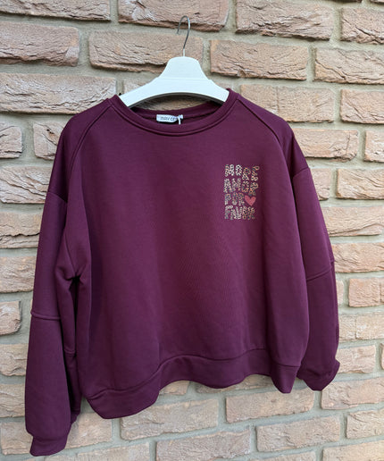 Sweater More Amor Por Favor | bordeaux