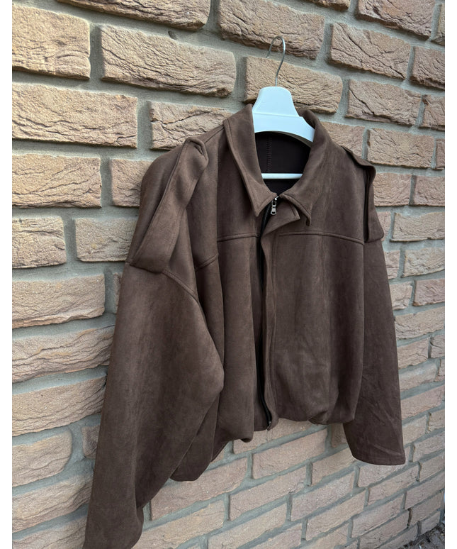 Wildlederoptik Ballon Jacke | versch. Farben