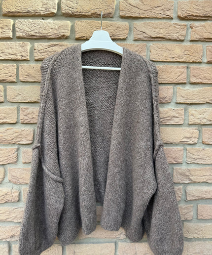 Oversized Strickjacke mit weiten Ärmeln | versch. Farben