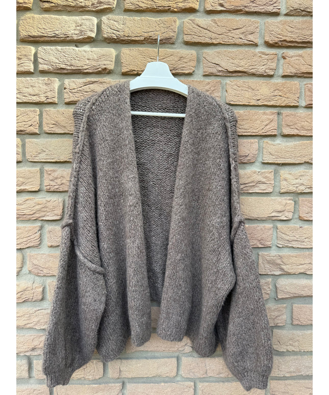 Oversized Strickjacke mit weiten Ärmeln | versch. Farben