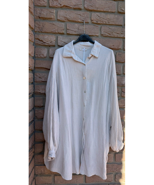 Oversized Musselin Bluse | versch. Farben