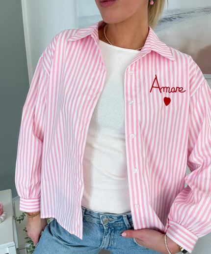 Gestreifte Bluse „Amore“ | versch. Farben