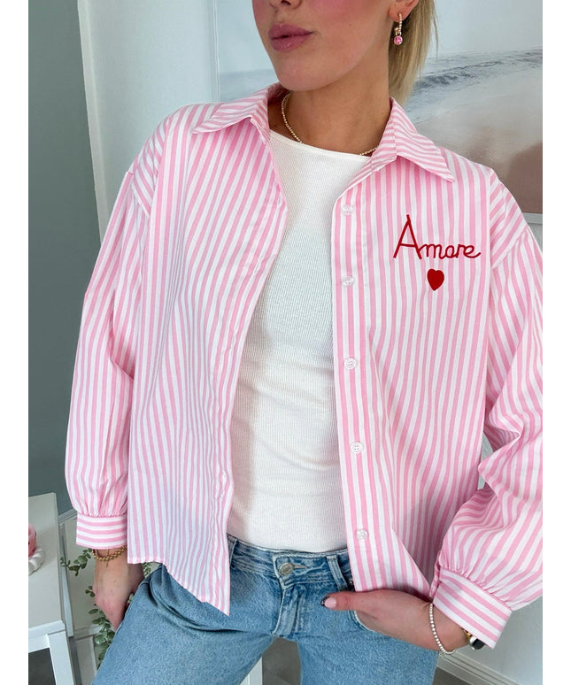 Gestreifte Bluse „Amore“ | versch. Farben