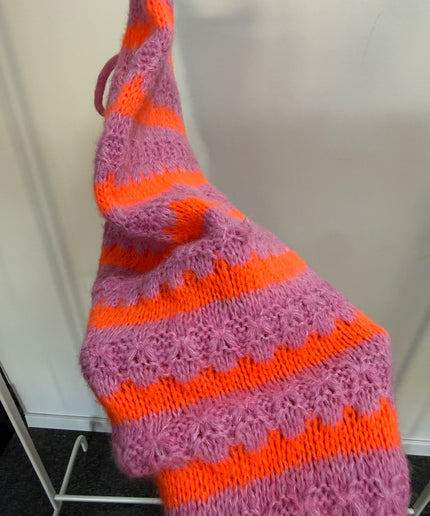 B-WARE ! Bunte Strickhose | pink orange