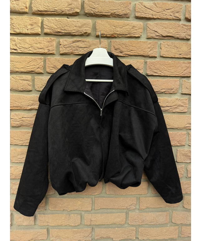 Wildlederoptik Ballon Jacke | versch. Farben