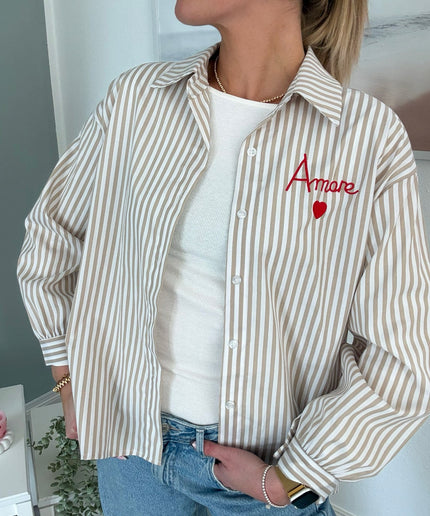 Gestreifte Bluse „Amore“ | versch. Farben