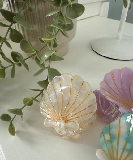 Seashell Muschel Haarklammer | versch. Farben