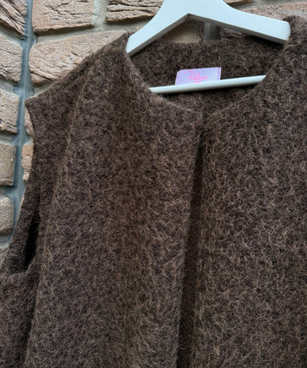 Ärmellose Weste | braun