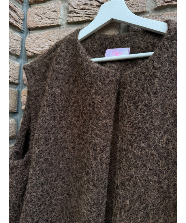 Ärmellose Weste | braun