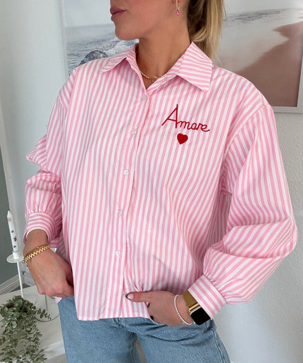 Gestreifte Bluse „Amore“ | versch. Farben