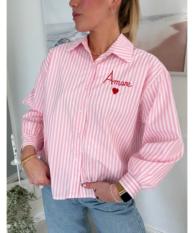 Gestreifte Bluse „Amore“ | versch. Farben