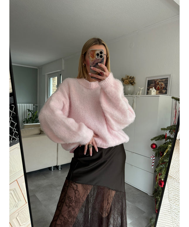 OVERSIZE KUSCHELPULLOVER | rosa