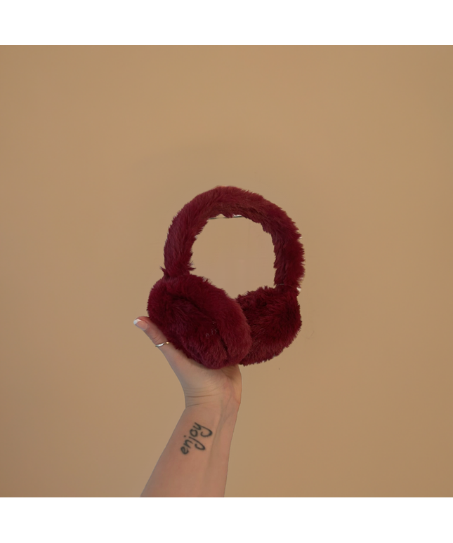 Flauschiger Ohrenschützer aus Kunstfell | versch. Farben